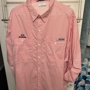 XXL Georgia Bulldogs Columbia Super Tamiami Fishing Shirt
